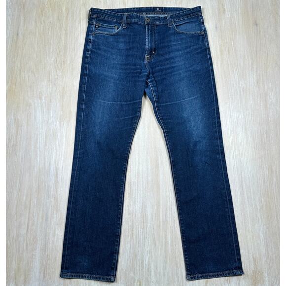 AG Adriano Goldschmied The Everett Slim Straight Dark Wash Denim Jeans 36x32 - Picture 1 of 16